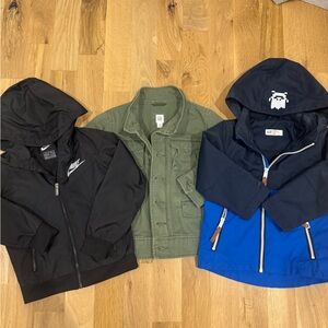 Boys Size 3 Jacket Bundle • Nike, Gap, H&M • EUC